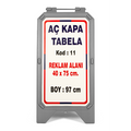 Aç Kapa Tabela Duba (97 cm)
