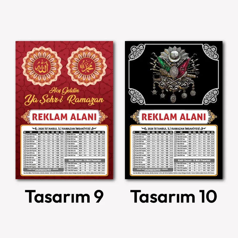 İmsakiye 230 Gr. Amerikan Bristol