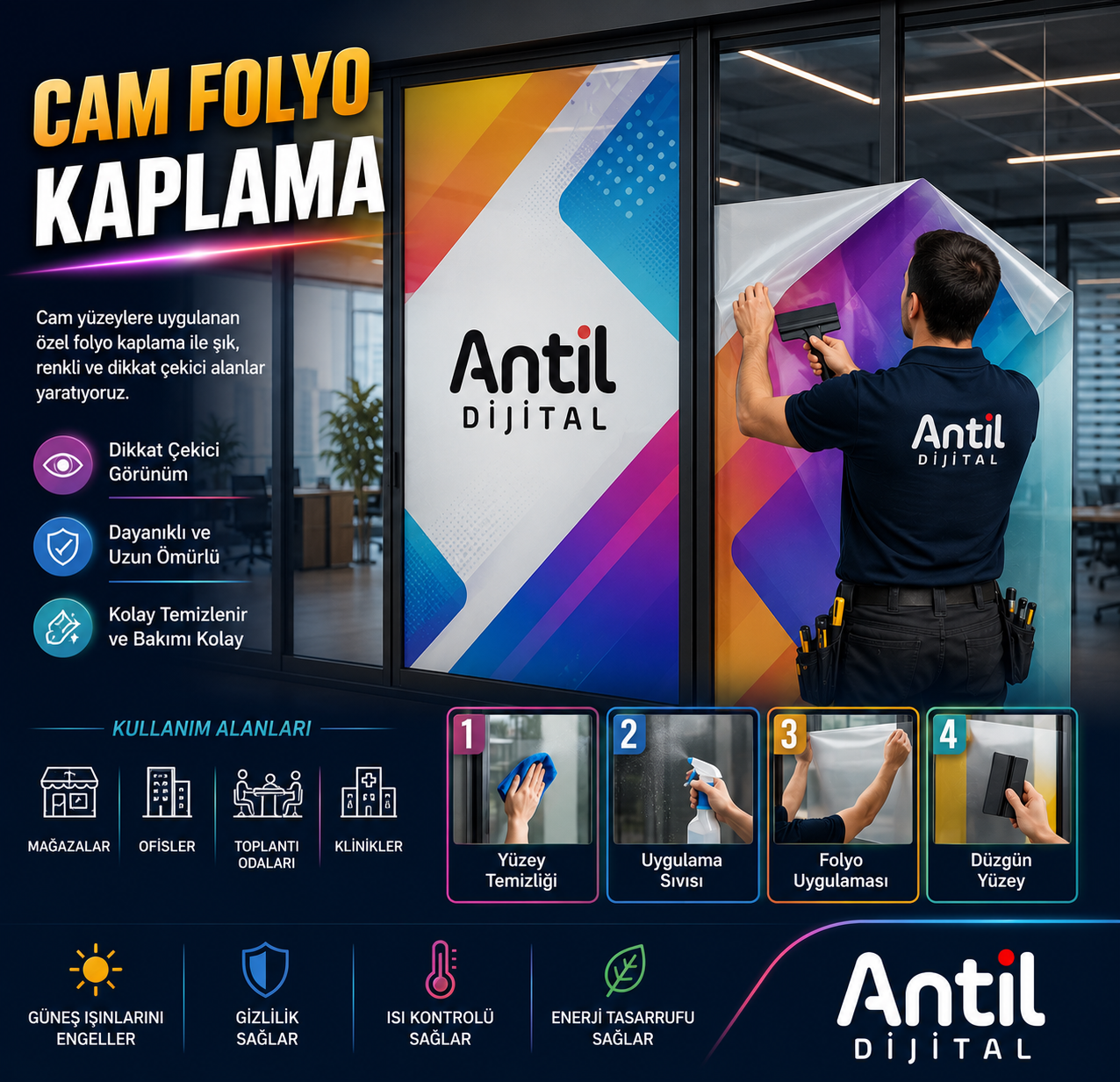 Cam Folyo Giydirme Hizmeti